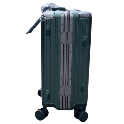 Sanzheng 6003 Carry-On Luggage with Aluminum Style, Laptop front open, cup holder and charger
