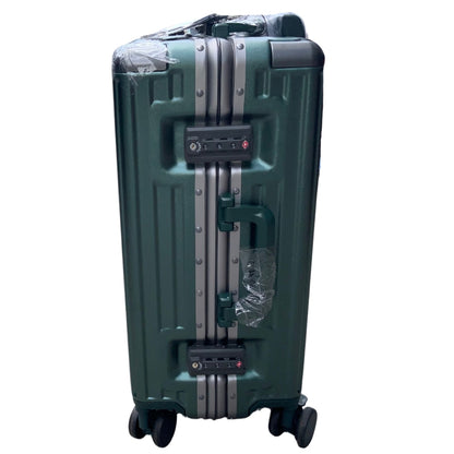 Sanzheng 6003 Carry-On Luggage with Aluminum Style, Laptop front open, cup holder and charger